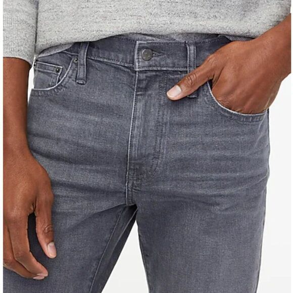 J. Crew Factory bg156 Straight-fit grey jean in signature flex - NWT 34/30 - Picture 5 of 13